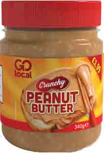 6 X Go Local Crunchy Peanut Butter - 340G