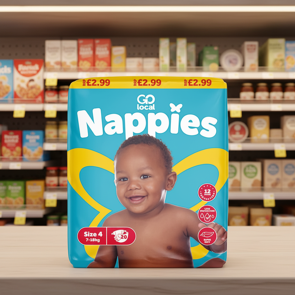 3 X Go Local Nappies Size 4 - 20 Pack