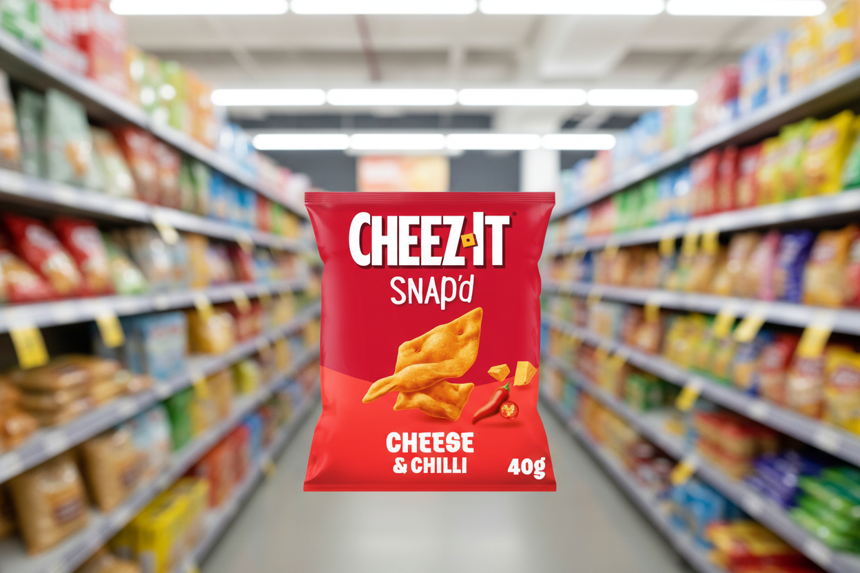 20 x Cheez-It Snap D Cheese & Chilli Baked Snacks 40G