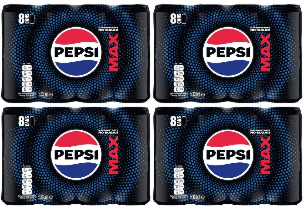 4 x Pepsi Max Can 8 X 330Ml