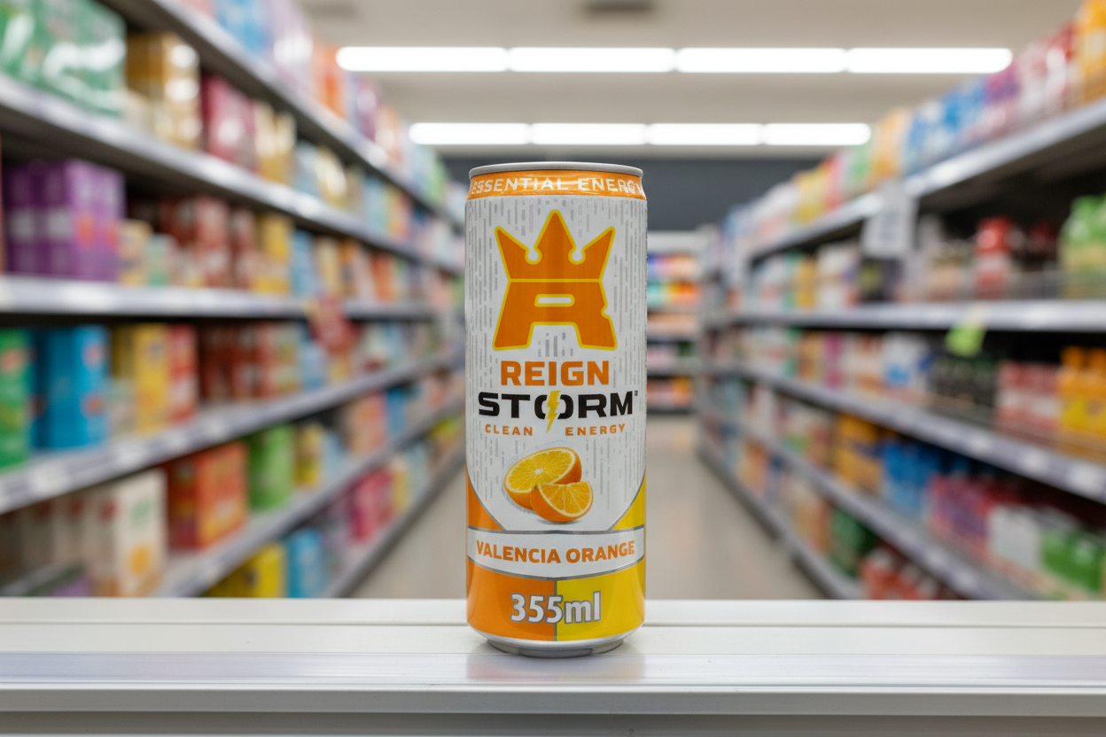 12 x Reign Storm Valencia Orange 355Ml