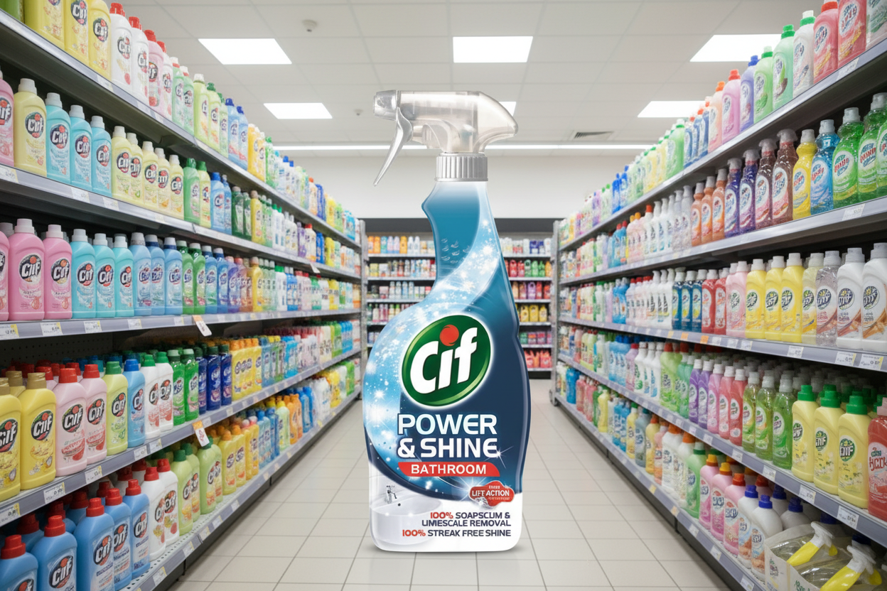 6 x Cif Bathroom Spray Cleanboost 700 Ml