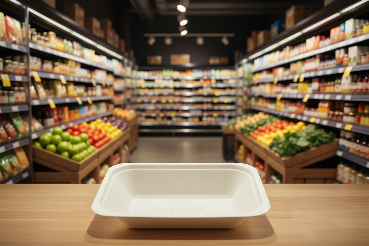 D2E Bagasse Chip Tray Medium 500Pk X 1