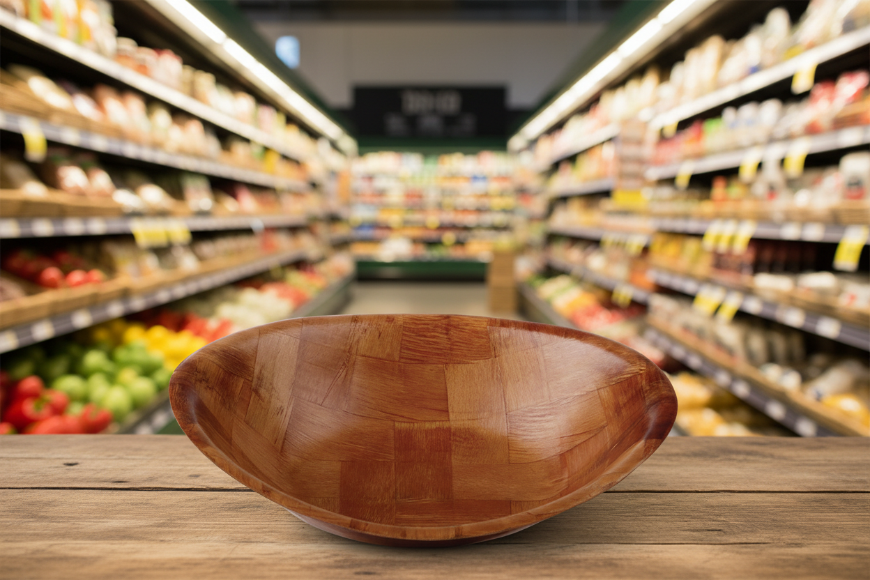 Olympia Oval Wooden Bowl 12X9