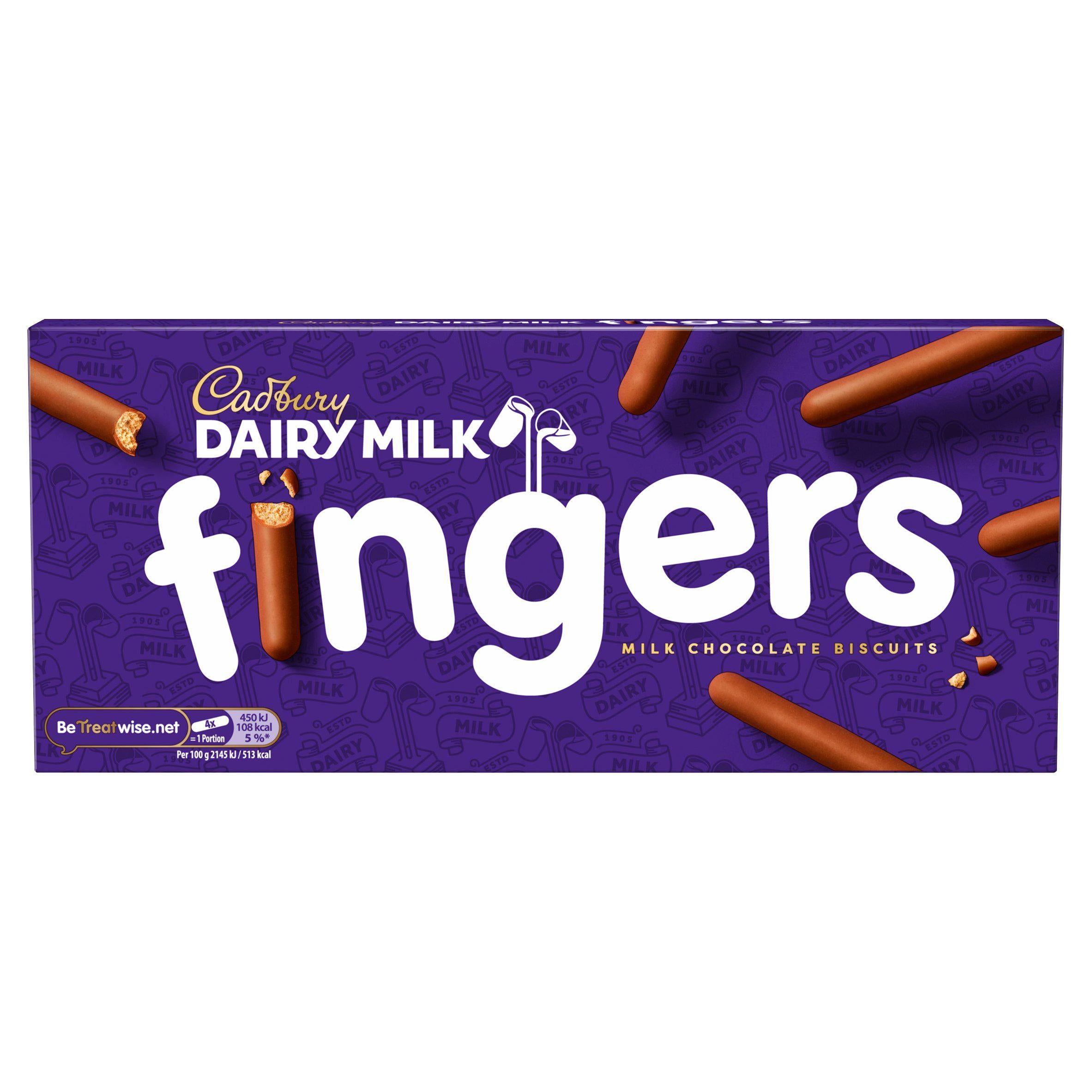 20 x Cadbury Fingers 114G