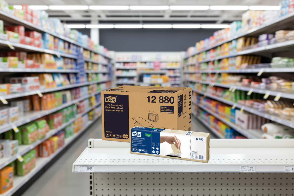 Tork Xpressnap Extra Soft Natural Dispenser Napkin 200Pkx5X1