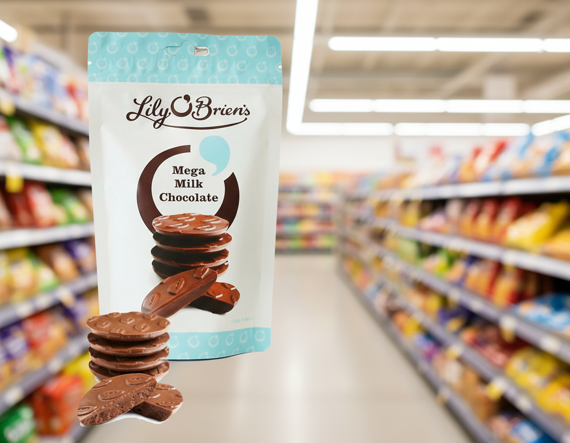 6 x Lily O Brien's Mega Milk Chocolate 110G