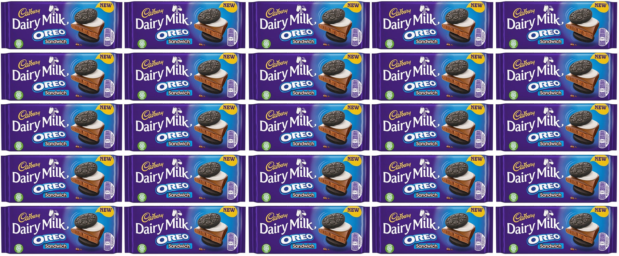 15 x Cadbury Dairy Milk Oreo Sandwich 96G