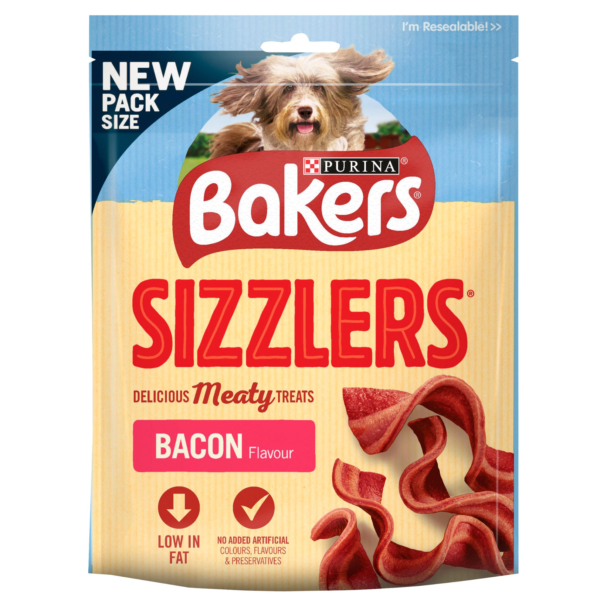 6 x Bakers Dog Treats Bacon Sizzlers 90G