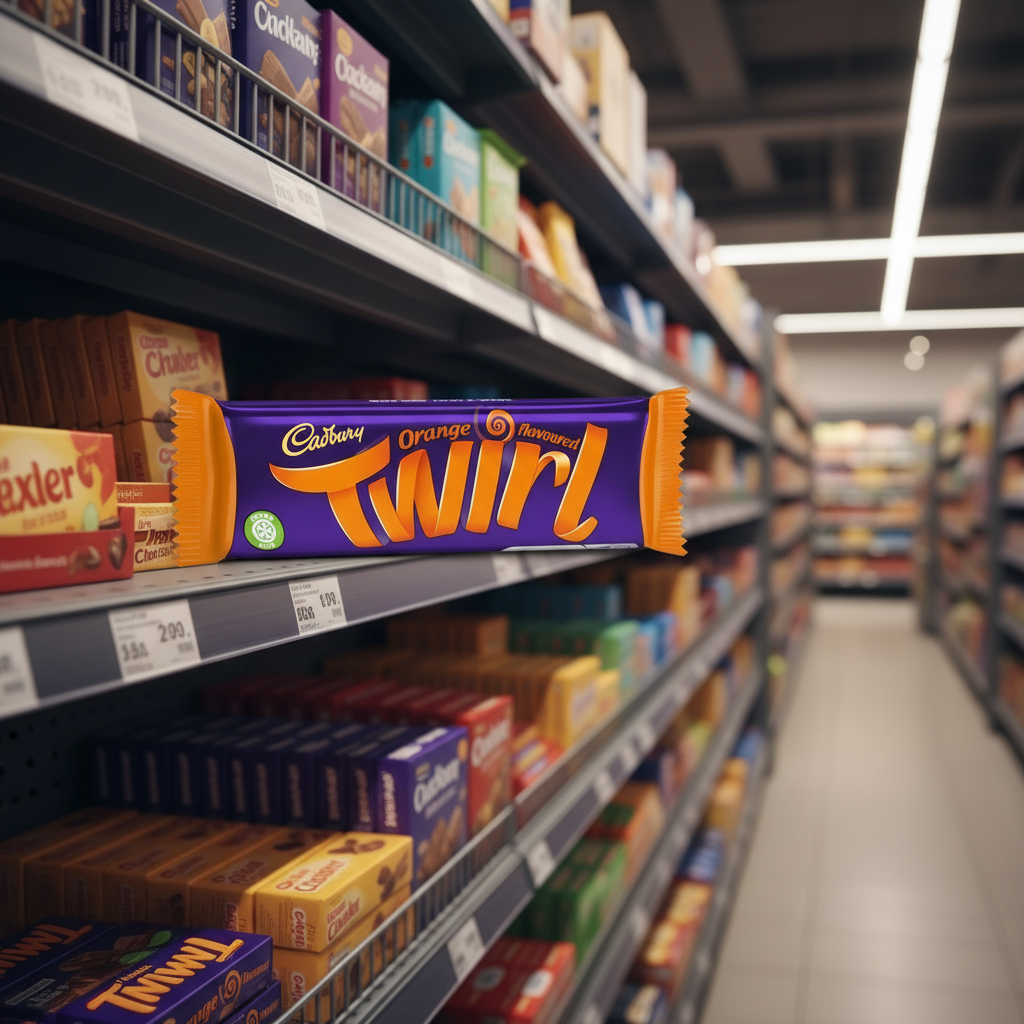 48 x Cadbury Twirl Orange Chocolate Bar 43G