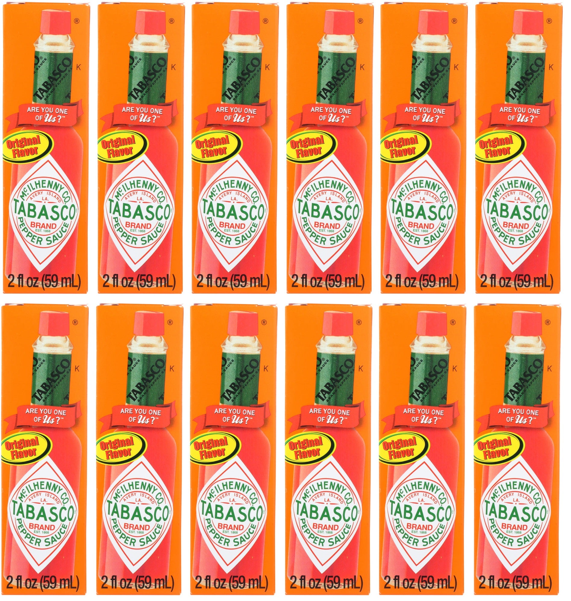 12 x Tabasco Pepper Sauce 60Ml