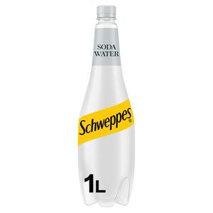 12 x Schweppes Soda Water 1L