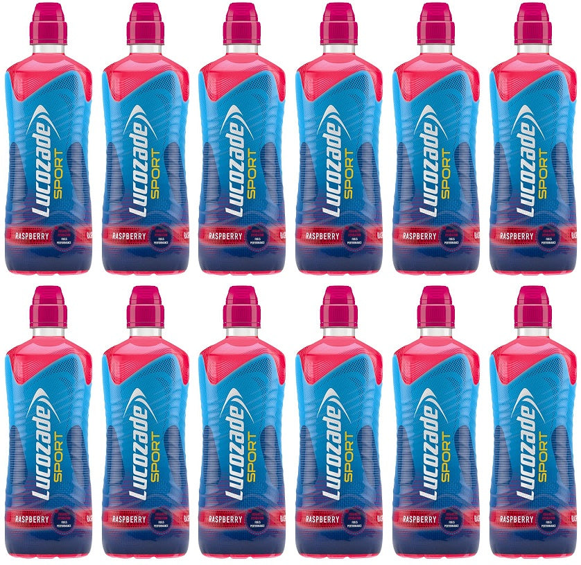 12 x Lucozade Sport Raspberry 750Ml
