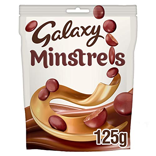 15 x Galaxy Minstrels Milk Chocolate Buttons Pouch Bag 125G