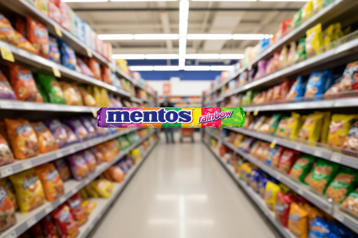 40 x Mentos Rainbow Chewy Dragees 37.5G