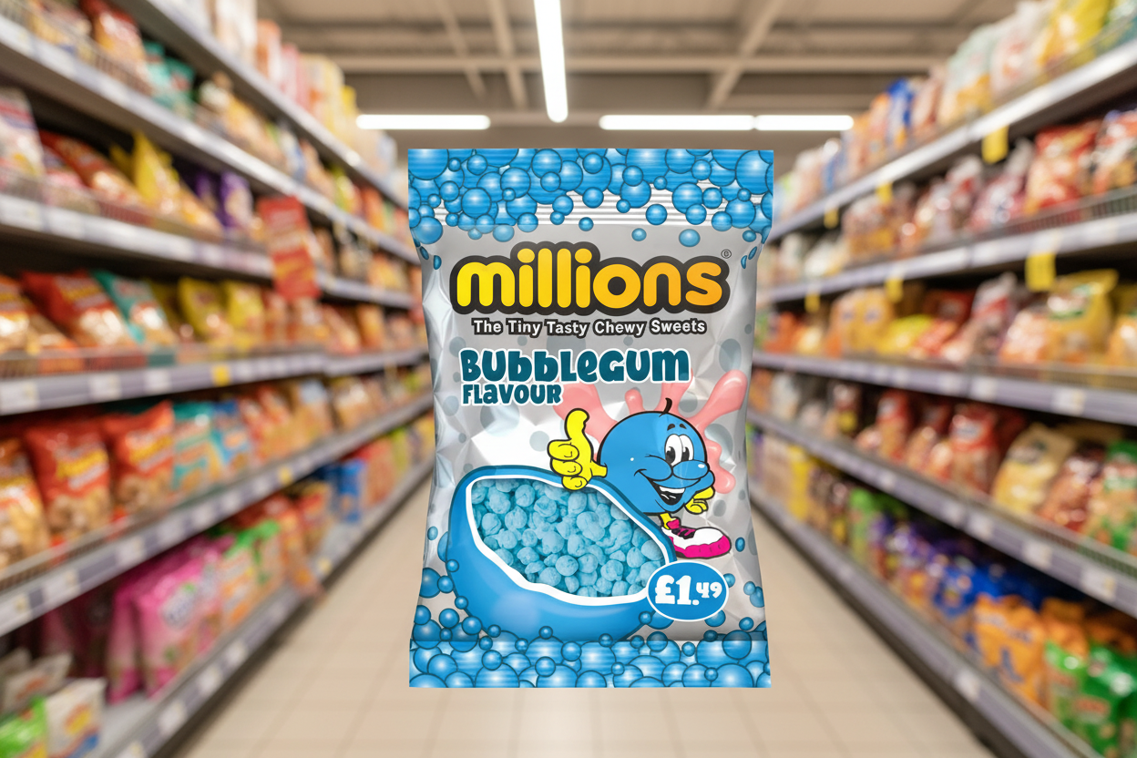 12 x Millions Bubblegum Bag - 110GM