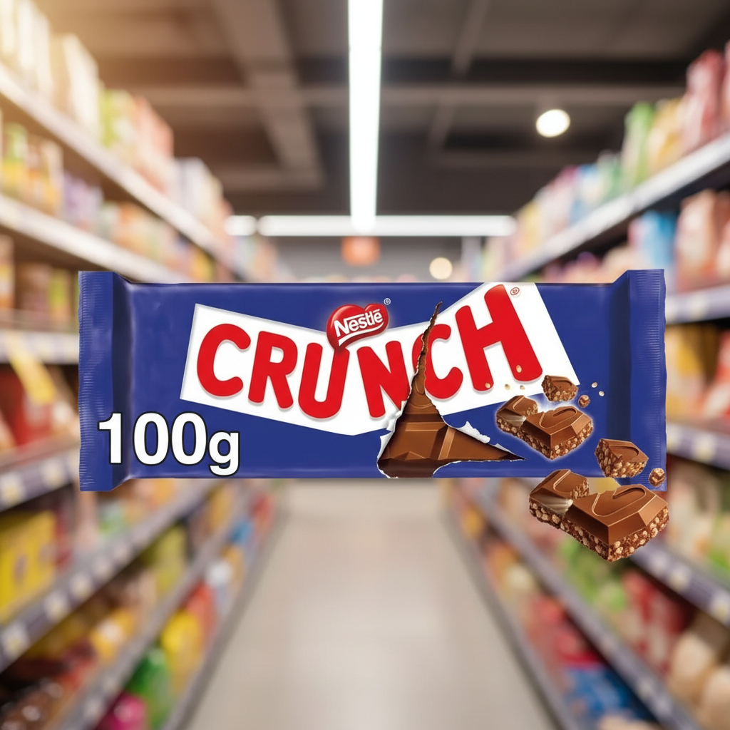16 x Crunch Milk Chocolate Sharing Bar 100G