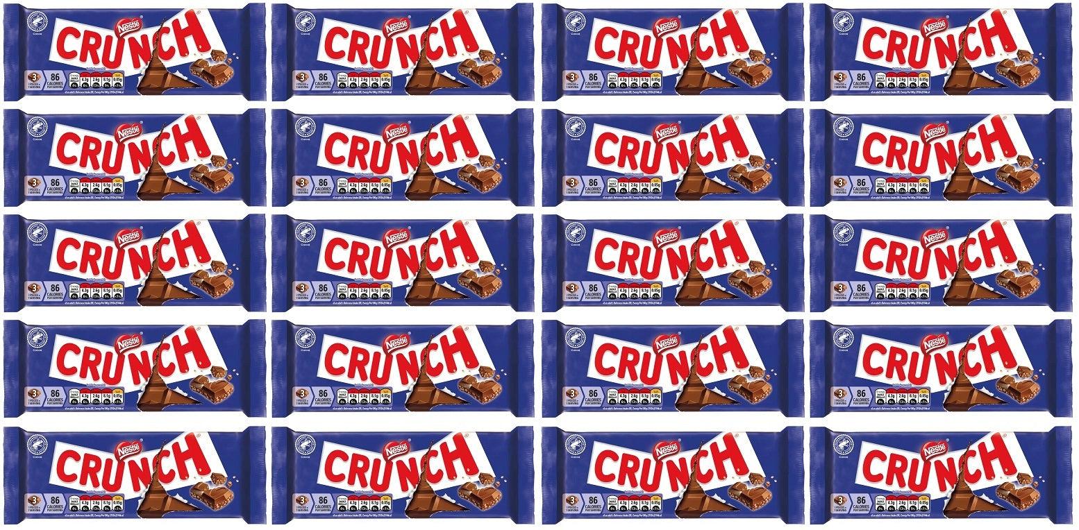 20 x Nestle Crunch Milk Large Bar - 100GM
