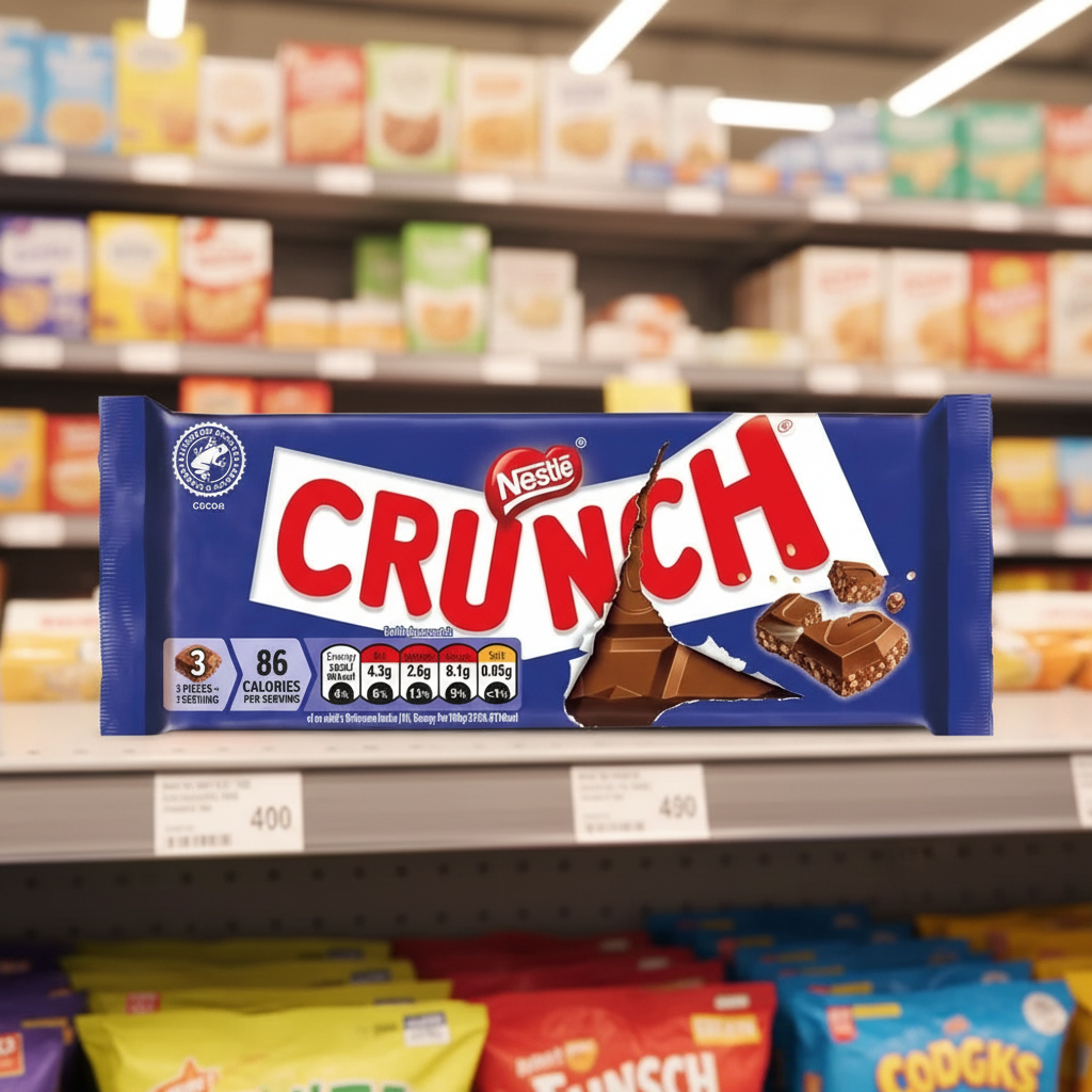 20 x Nestle Crunch Milk Large Bar - 100GM