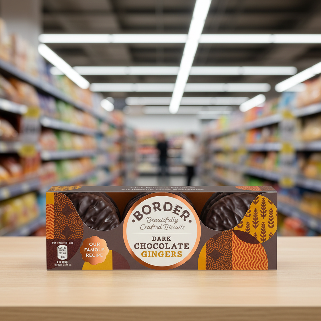 14 x Border Dark Chocolate Ginger 150G