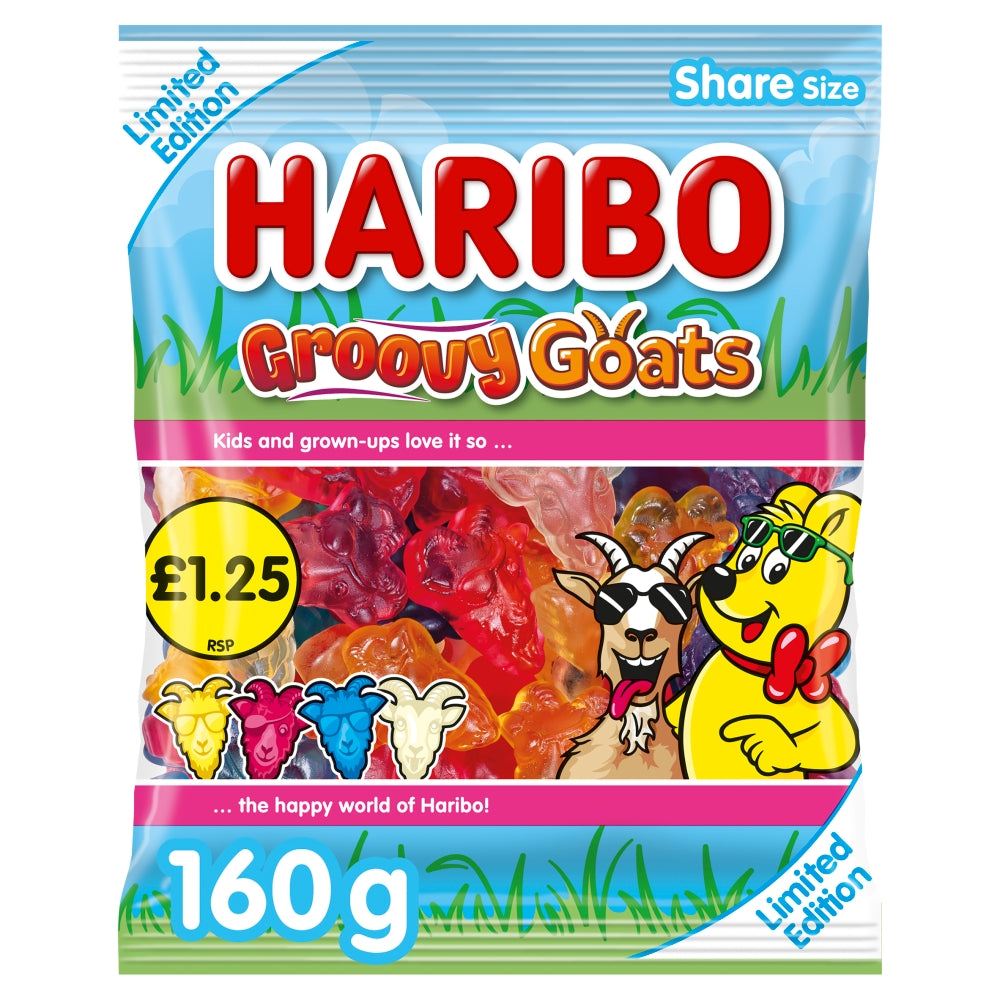 12 x Haribo Groovy Goats (ltd Edition) - 160GM