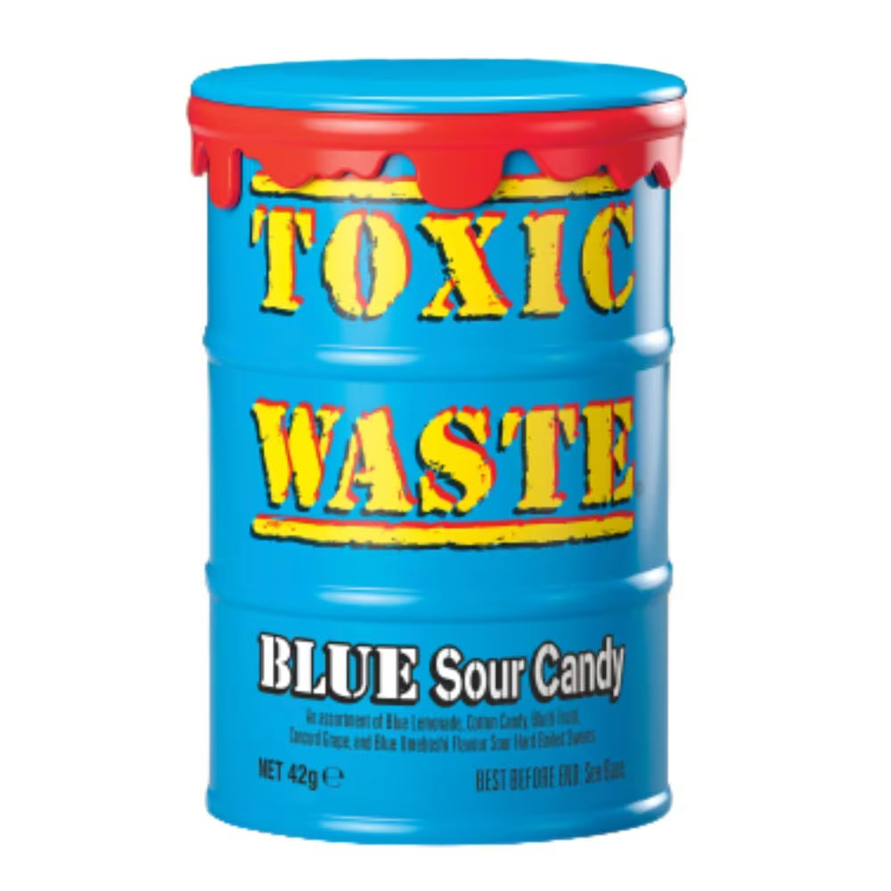 12 x Toxic Waste Blue Drum Candy - 42GM