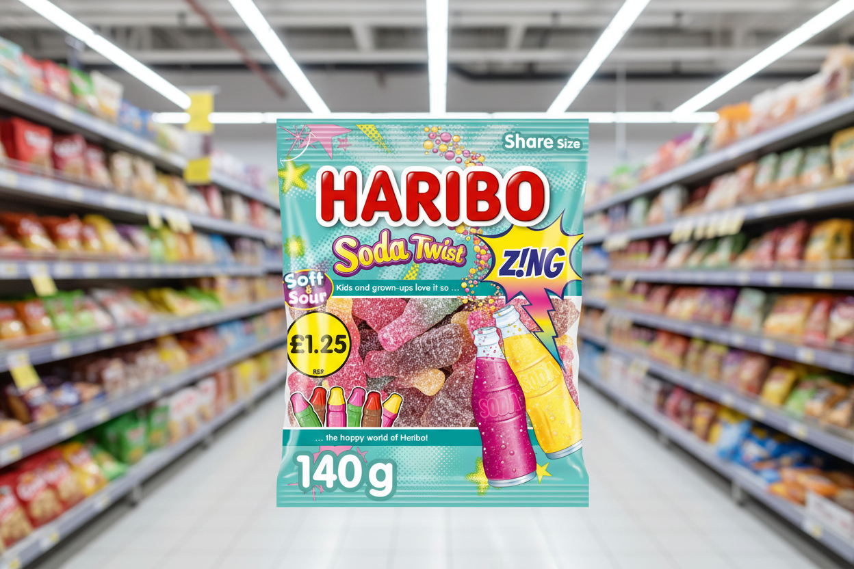 12 x Haribo Soda Twist Zing - 140GM