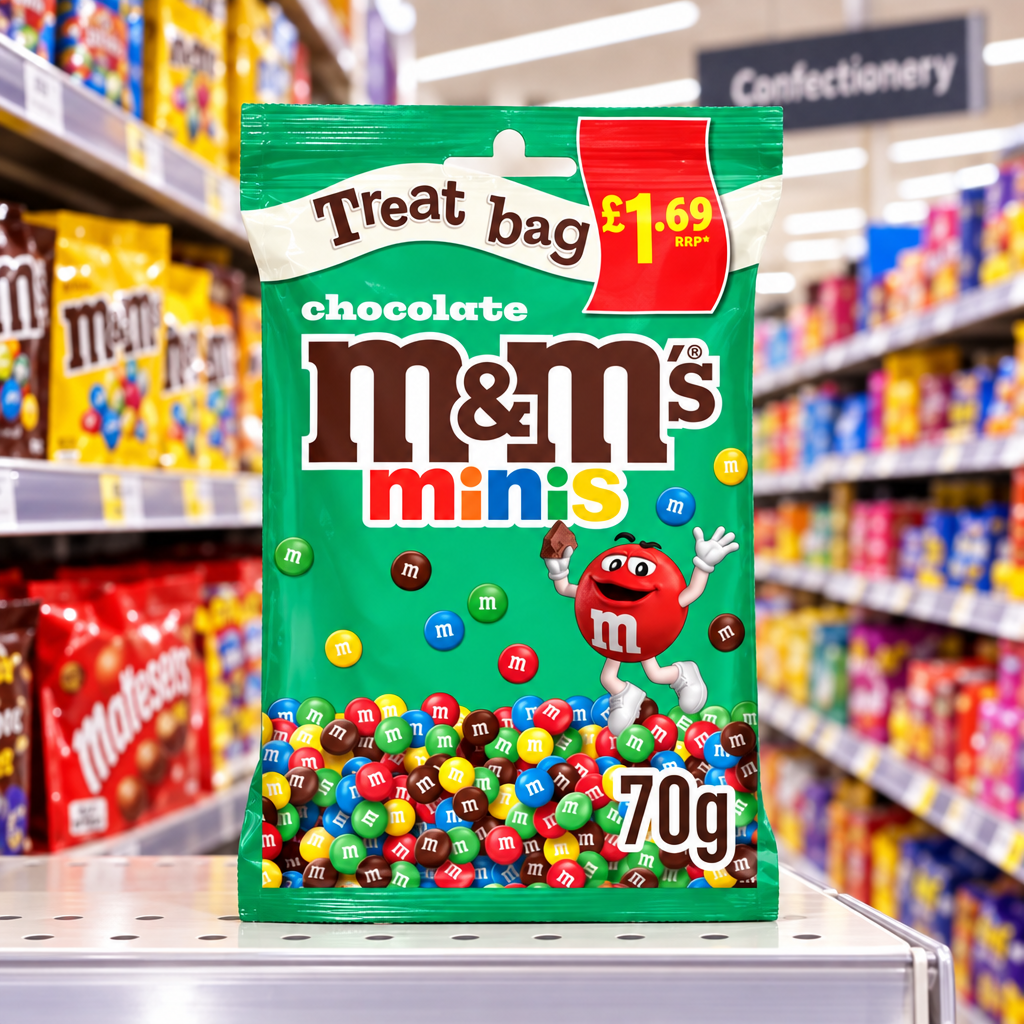 16 X M&M'S Chocolate Minis Treat Bag - 70Gm