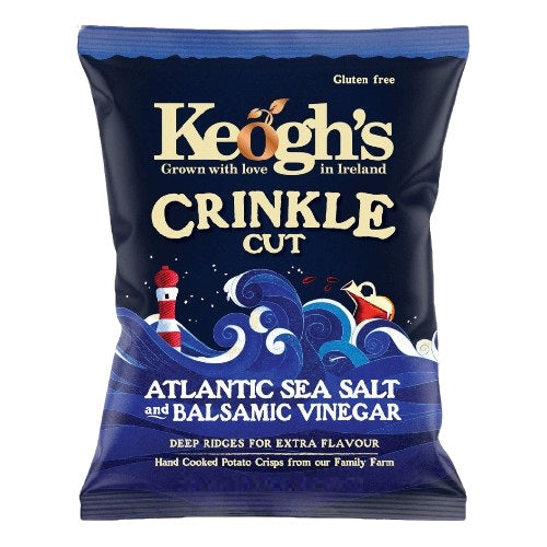 Keogh's Crinkle Cut Atlantic Sea Salt And Balsamic Vinegar 45G