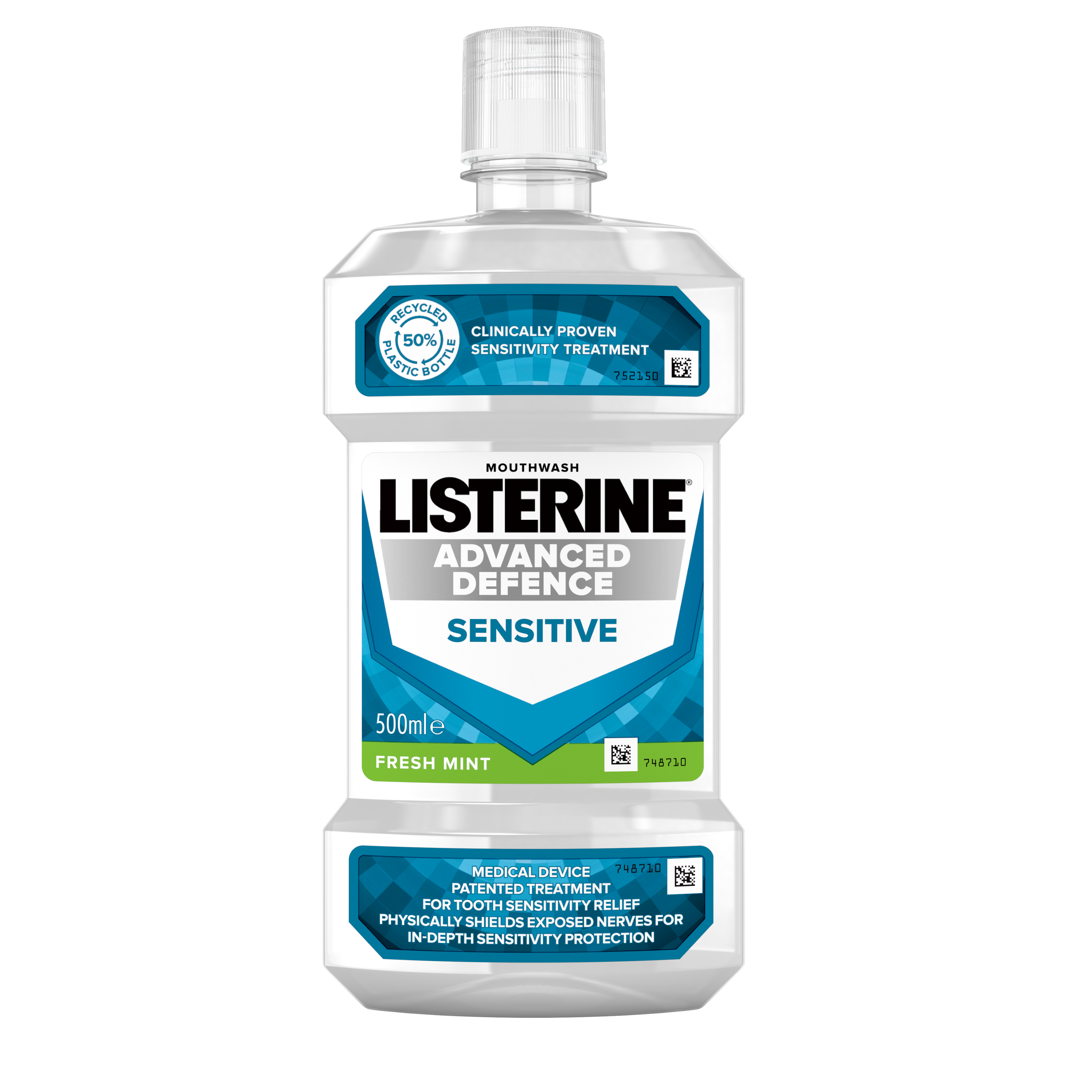 6 x Listerine Advanced Sensitive - 500ML