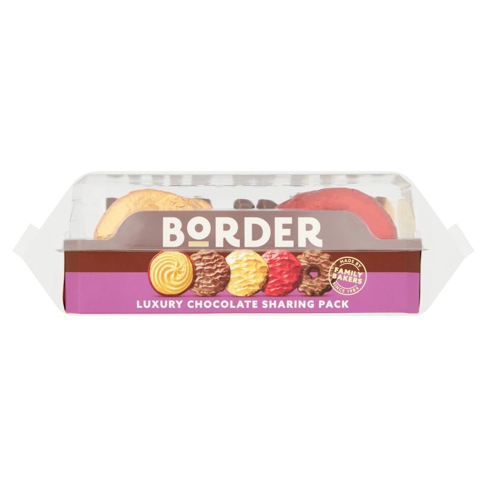 4 x Border 5 Luxury Chocolate Biscuits 365G