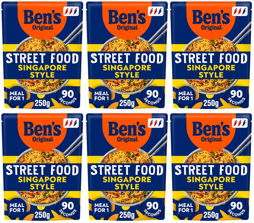 6 X Ben'S Original Rth Street Food Singapore Style - 250G