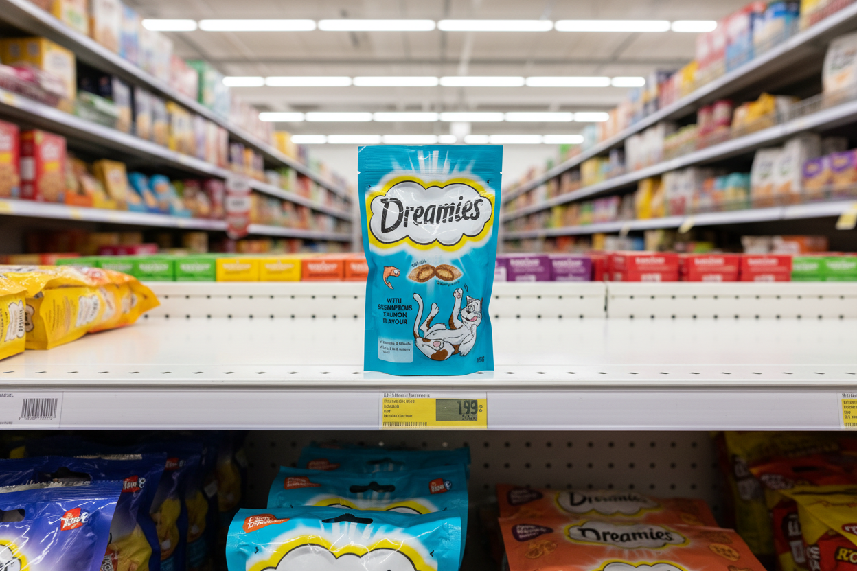 8 x Dreamies Salmon Cat Treats 60Gm