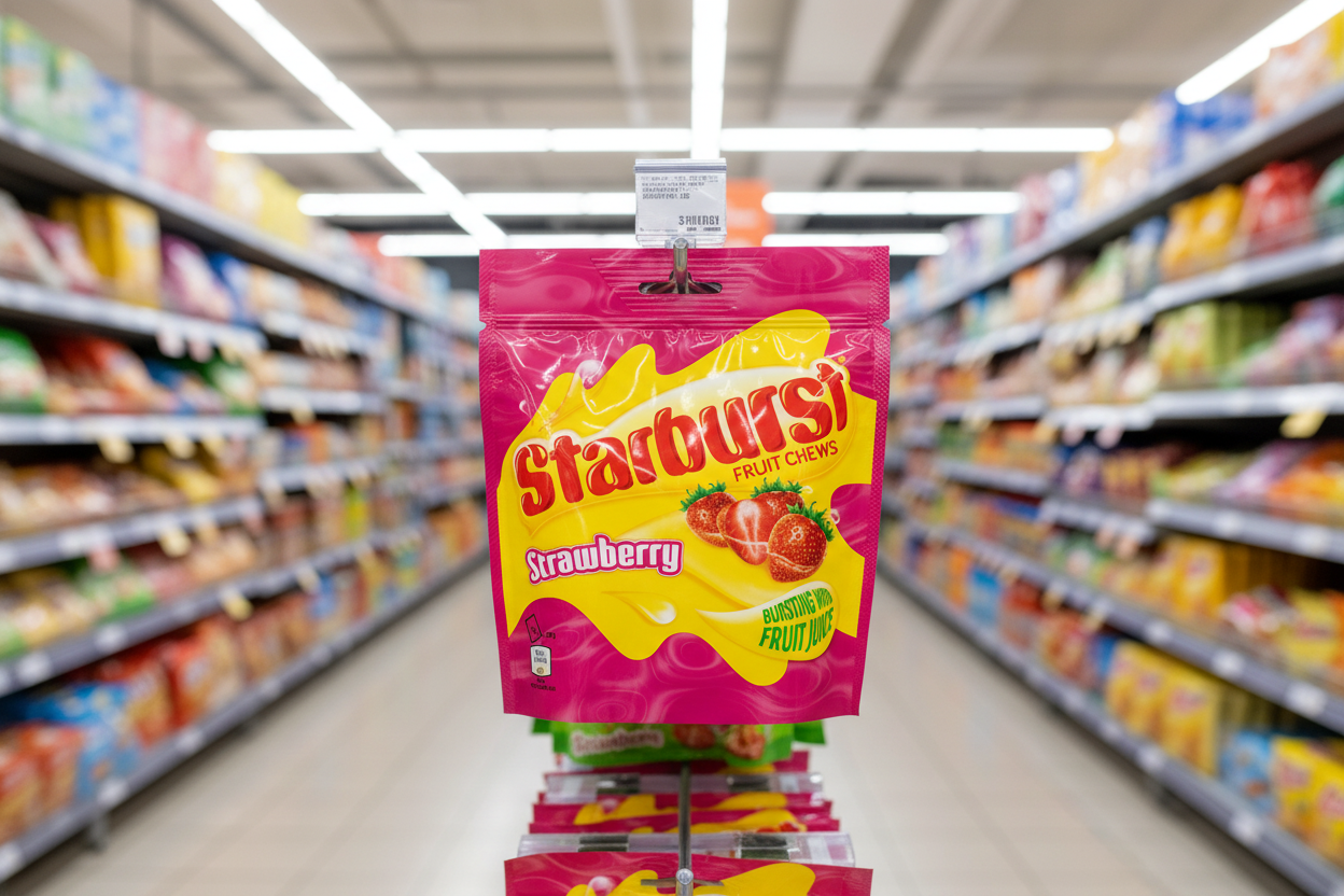 12 X Starburst Strawberry Pouch 138Gm