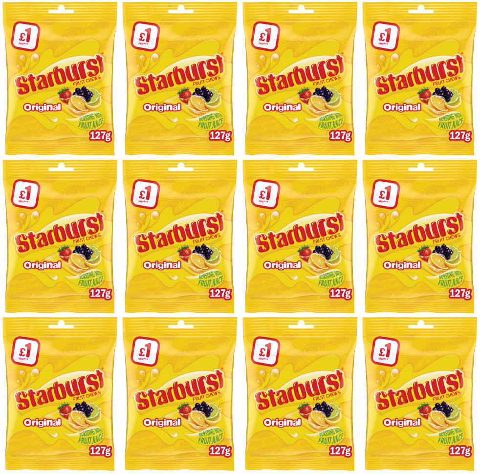 12 x Starburst Original Fruits Treat Bag - 127GM
