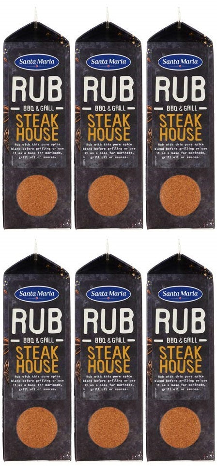 6 x Santa Maria Steakhouse Bbq Rub Spice 565G