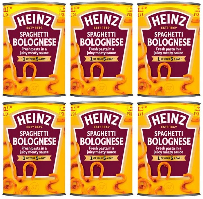 6 x Heinz Spaghetti Bolognese - 400GM
