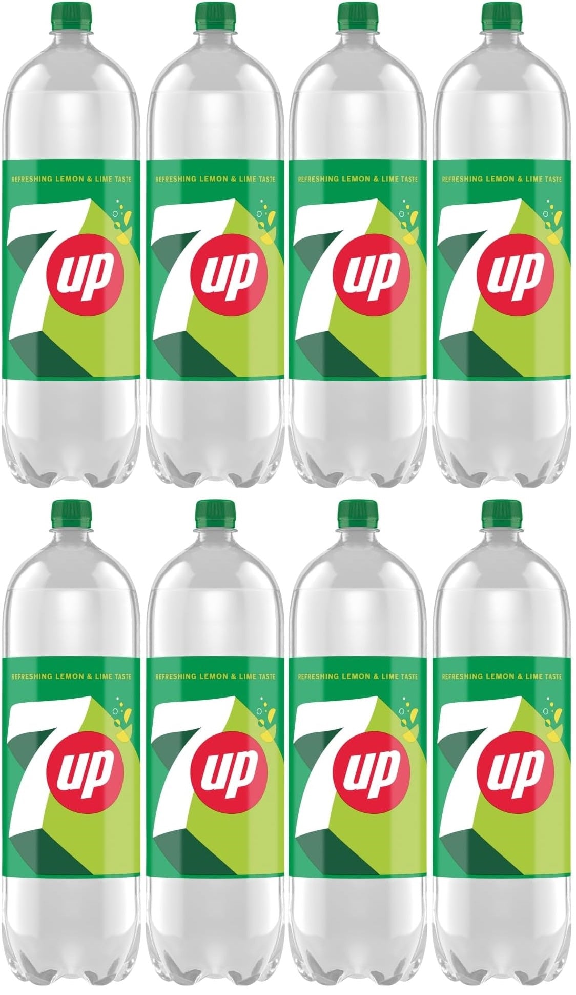 8 x 7Up Refreshing Lemon & Lime Taste 2 Litres