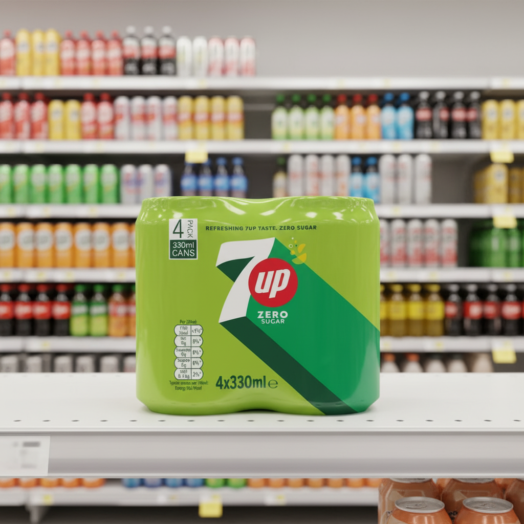 6 x 7Up Zero Sugar Can 4 X 330Ml