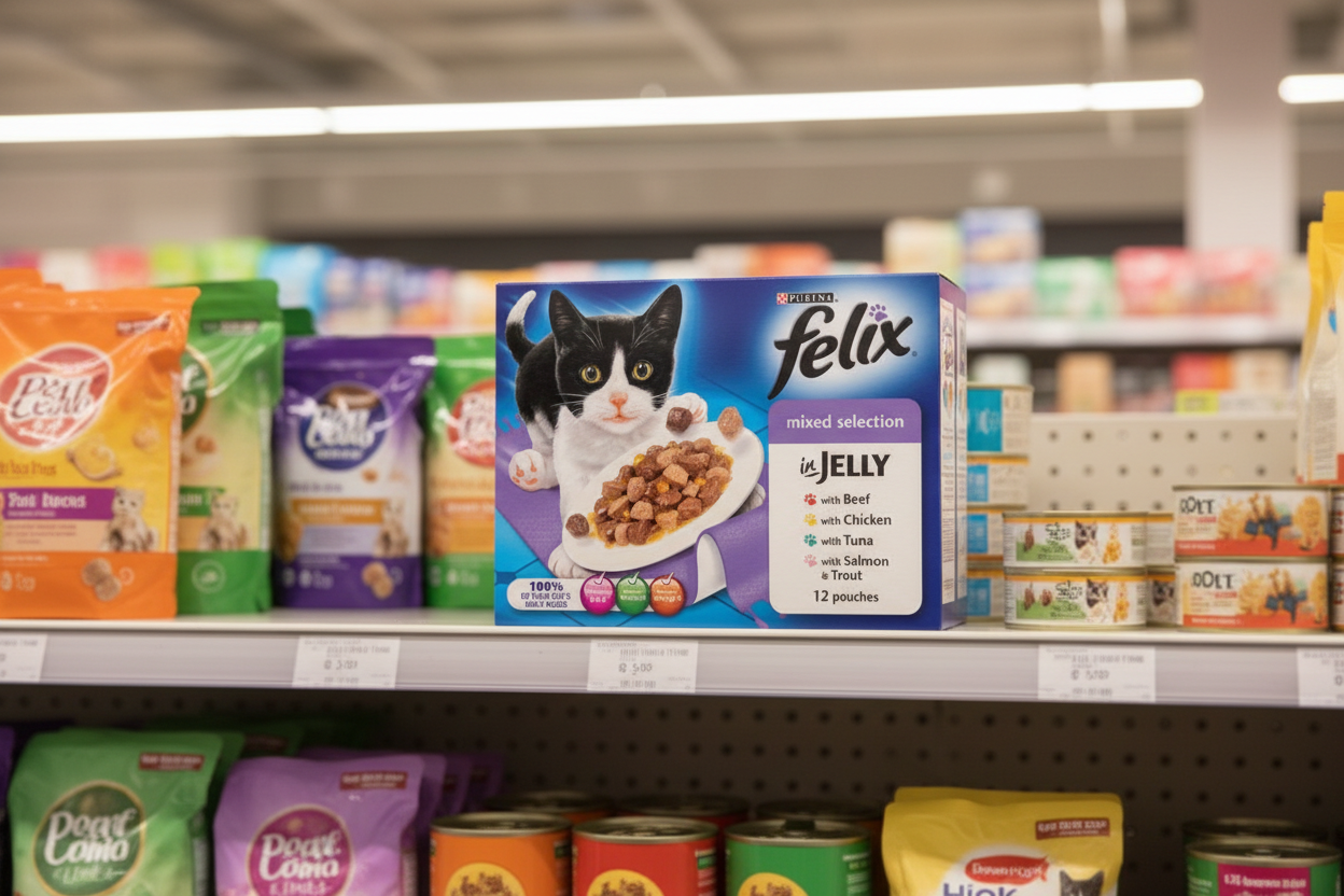4 x Felix Mixed Selection In Jelly Wet Cat Food 12 X 100G