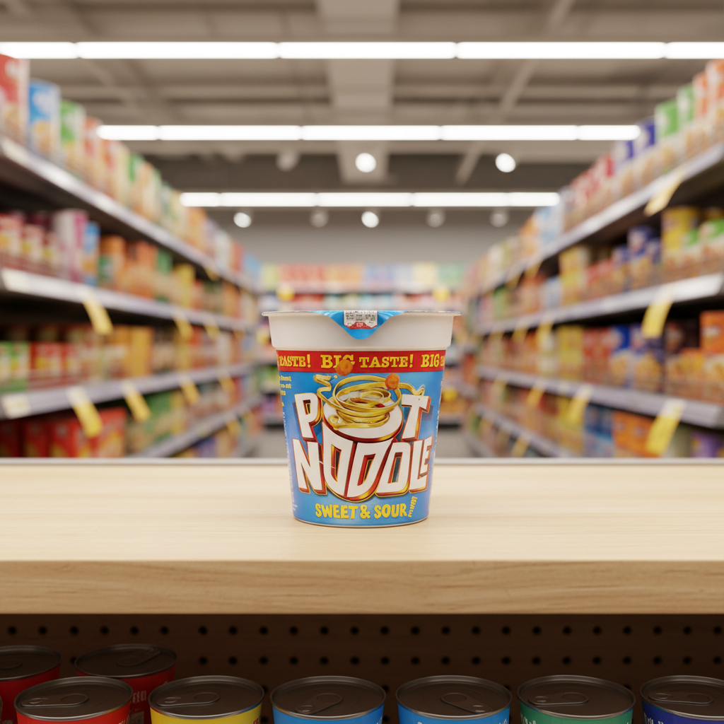 12 x Pot Noodle Instant Snack Sweet & Sour 90 G Pack Of 12