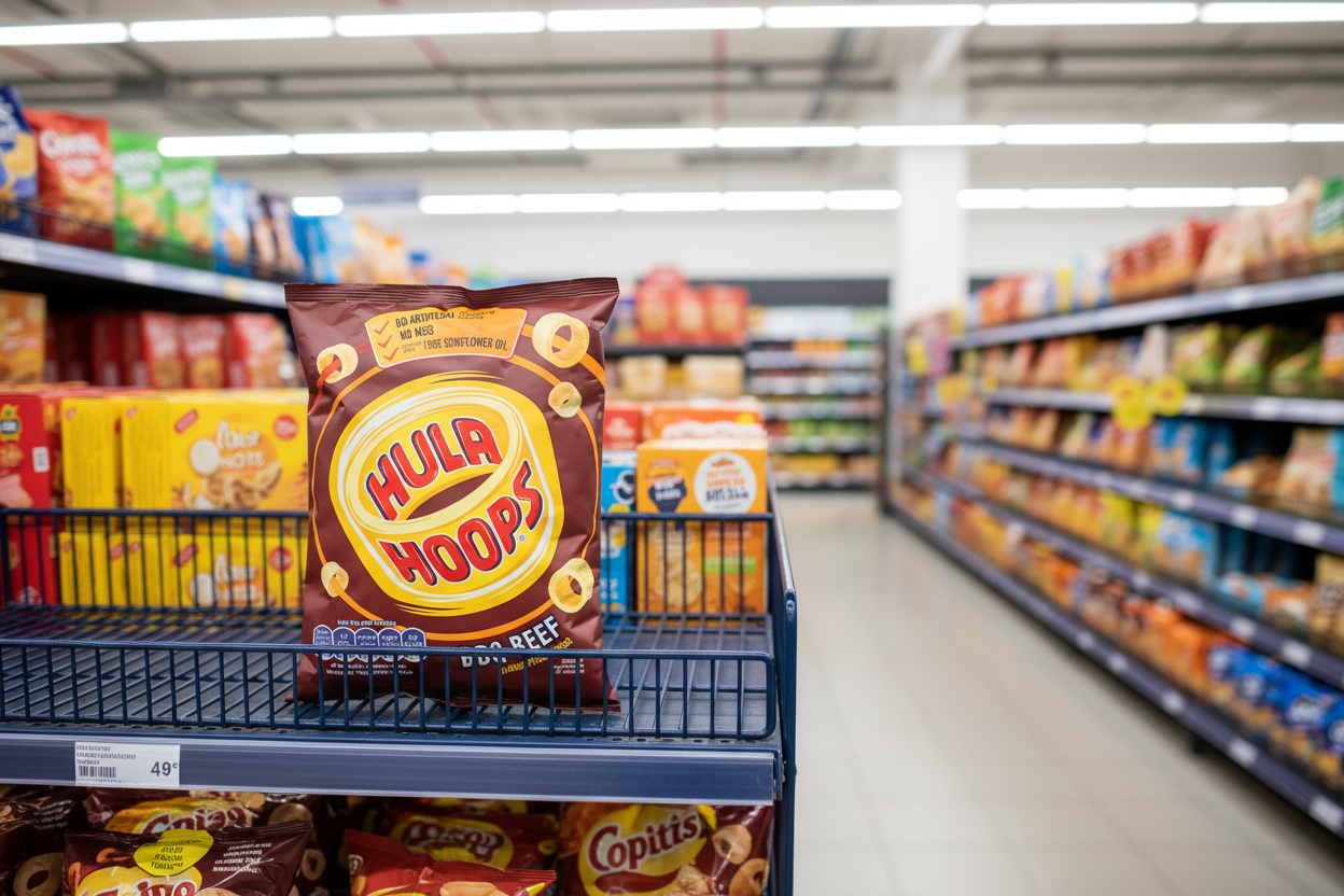 32 x Hula Hoops Bbq Beef Crisps 34G