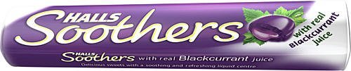 20 x Halls Soothers Blackcurrant Flavour 45G