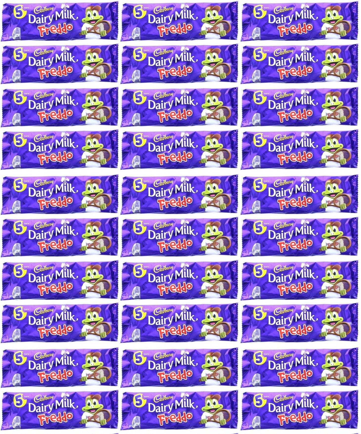 30 x Cadbury Dairy Milk Freddo Chocolate Bar 5 Pack 90G