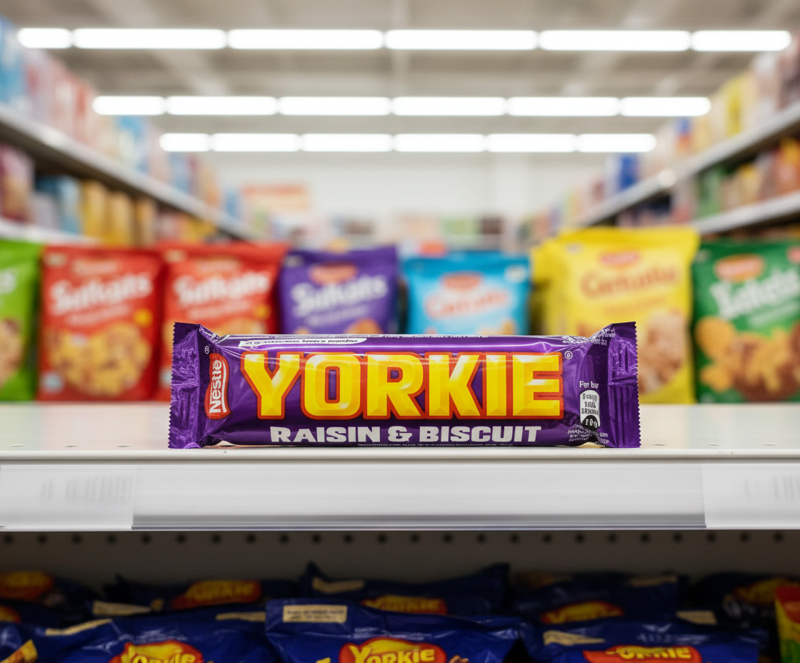 24 x Yorkie Raisin & Biscuit Chocolate Bar 44G