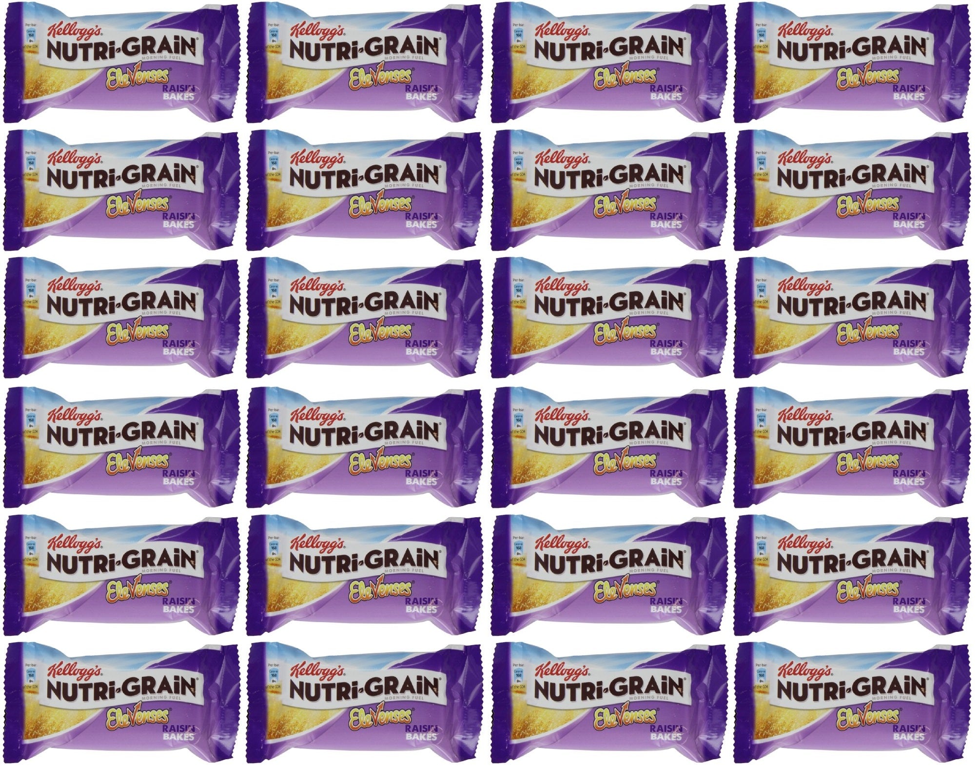 24 x Kellogg's Nutri-Grain Bakes Raisin 45G