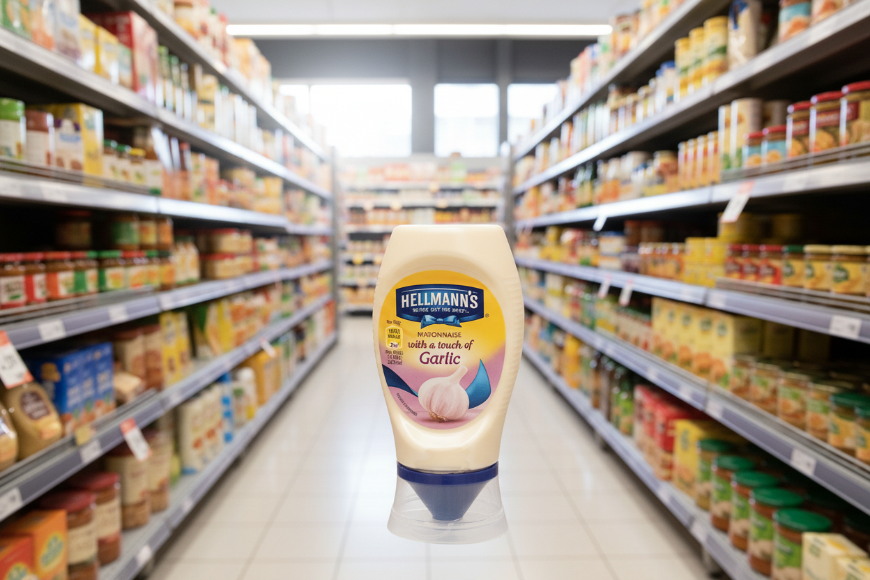 8 x Hellmann's Mayonnaise Roasted Garlic 250 Ml