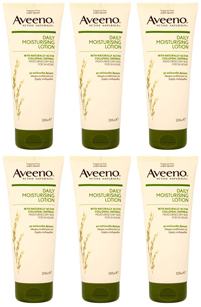 6 x Aveeno Daily Moisturising Body Lotion 200Ml
