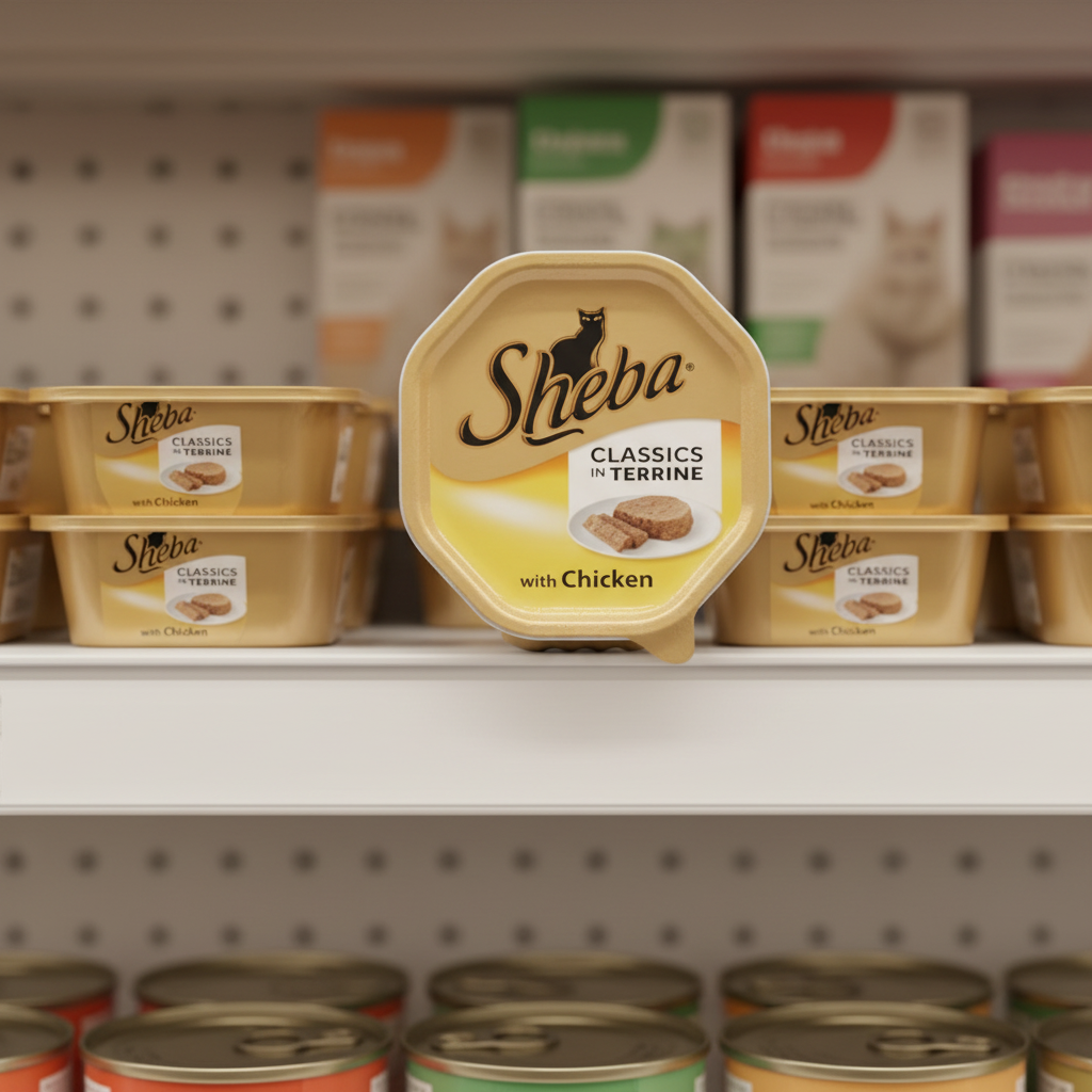 22 x Sheba Classics Cat Tray With Chicken In Terrine 85G