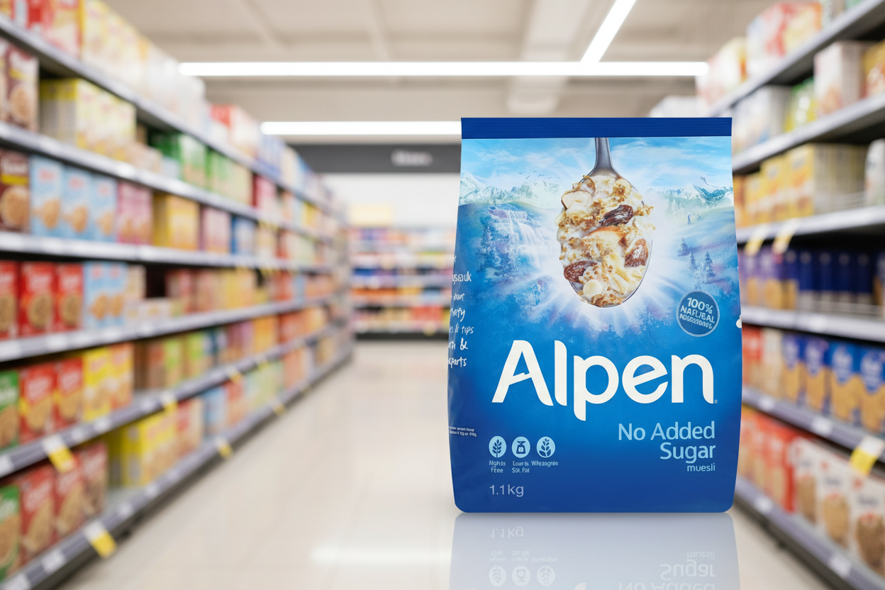 6 x Alpen Muesli No Added Sugar 1.1Kg